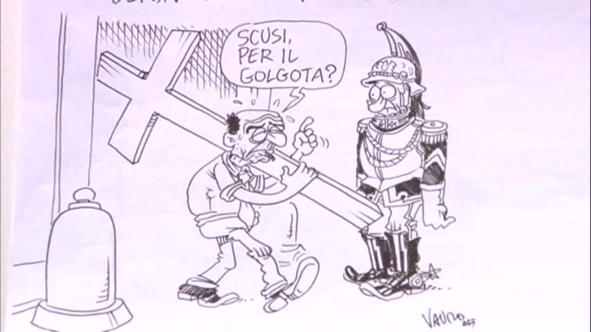 Le vignette di Vauro di giovedì 28 marzo 2013
