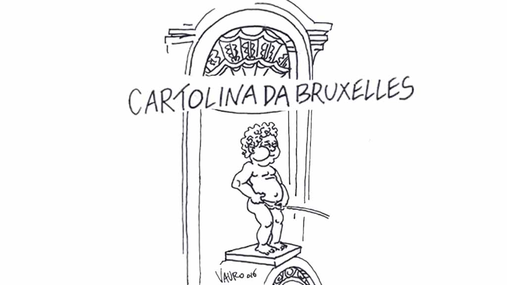 Cartolina da Bruxelles vauro