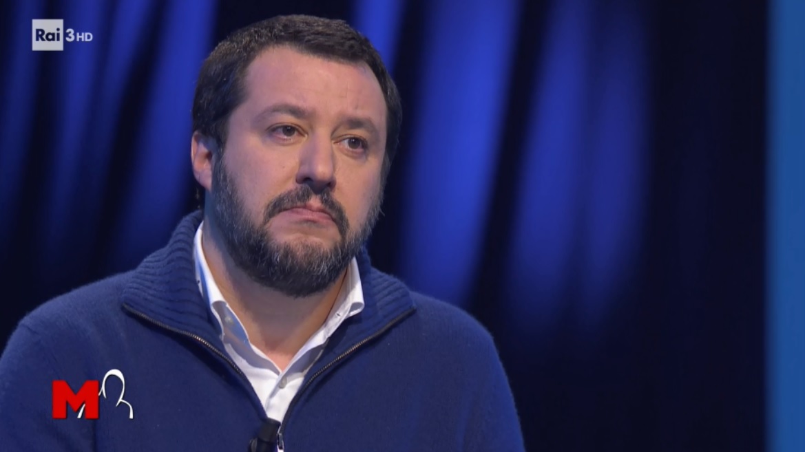 Matteo Salvini ospite di Michele Santoro